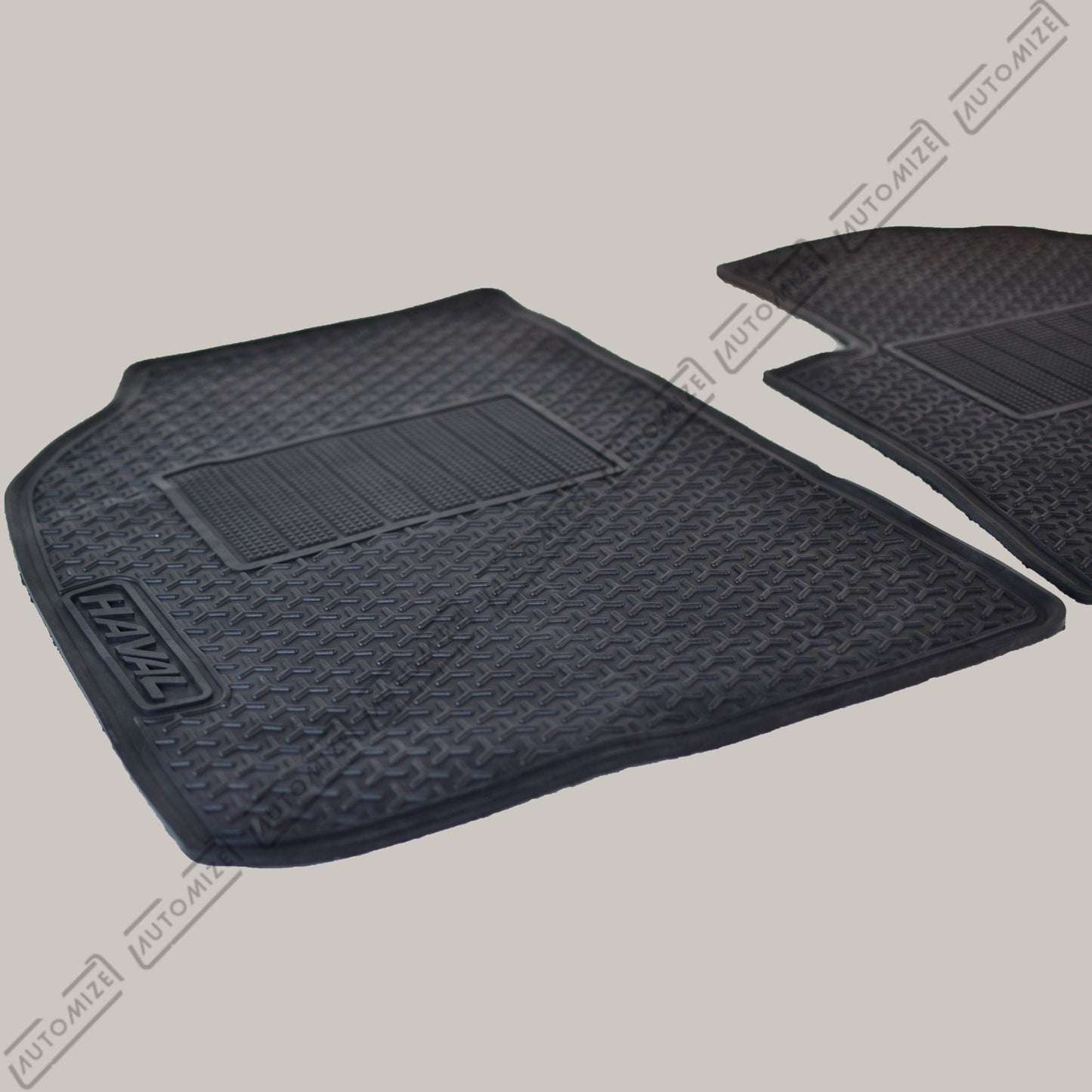 Haseen Diamond Rubber Mats - Black (Haval) - Automize