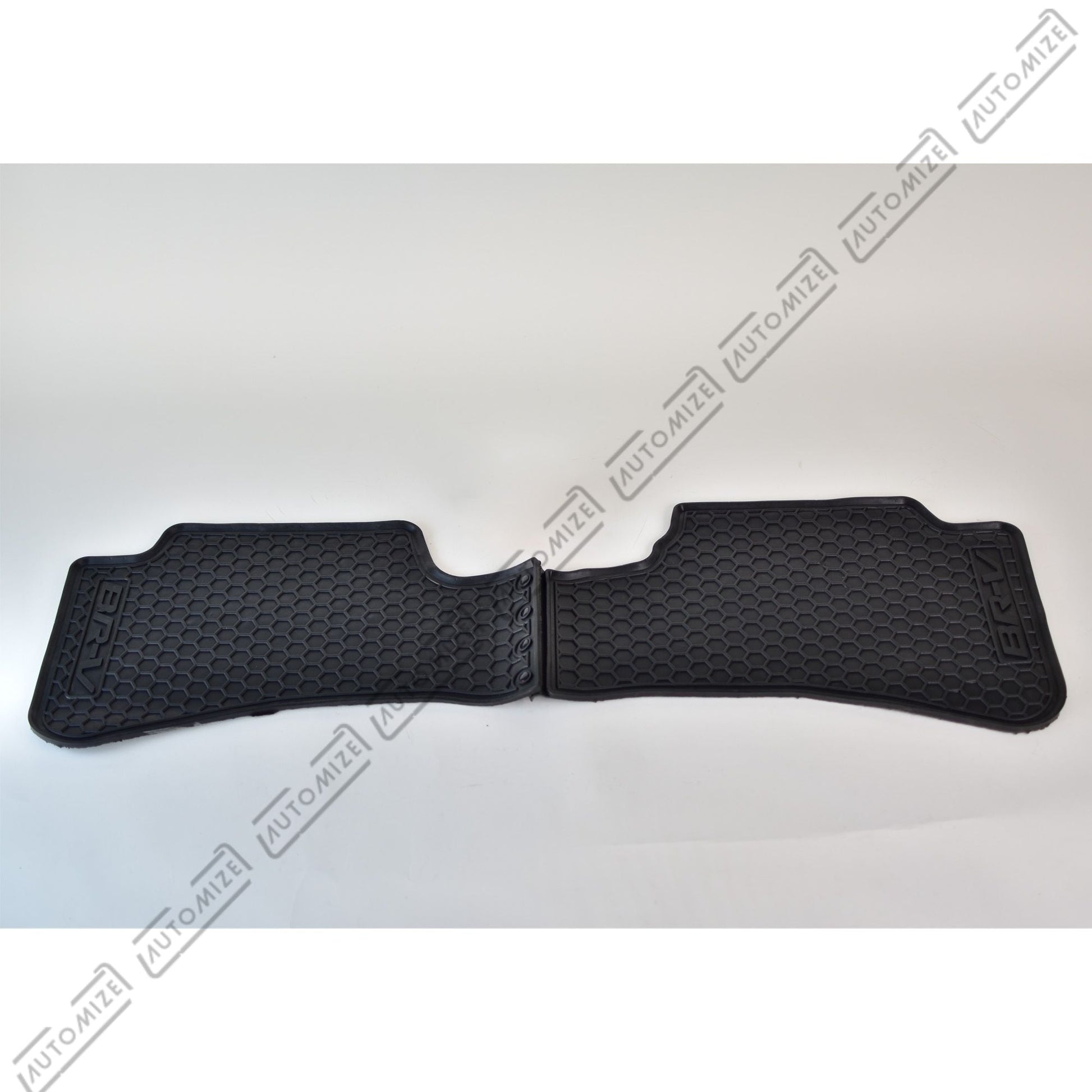 Haseen Diamond Rubber Mats - Black (Honda BR - V) - Automize