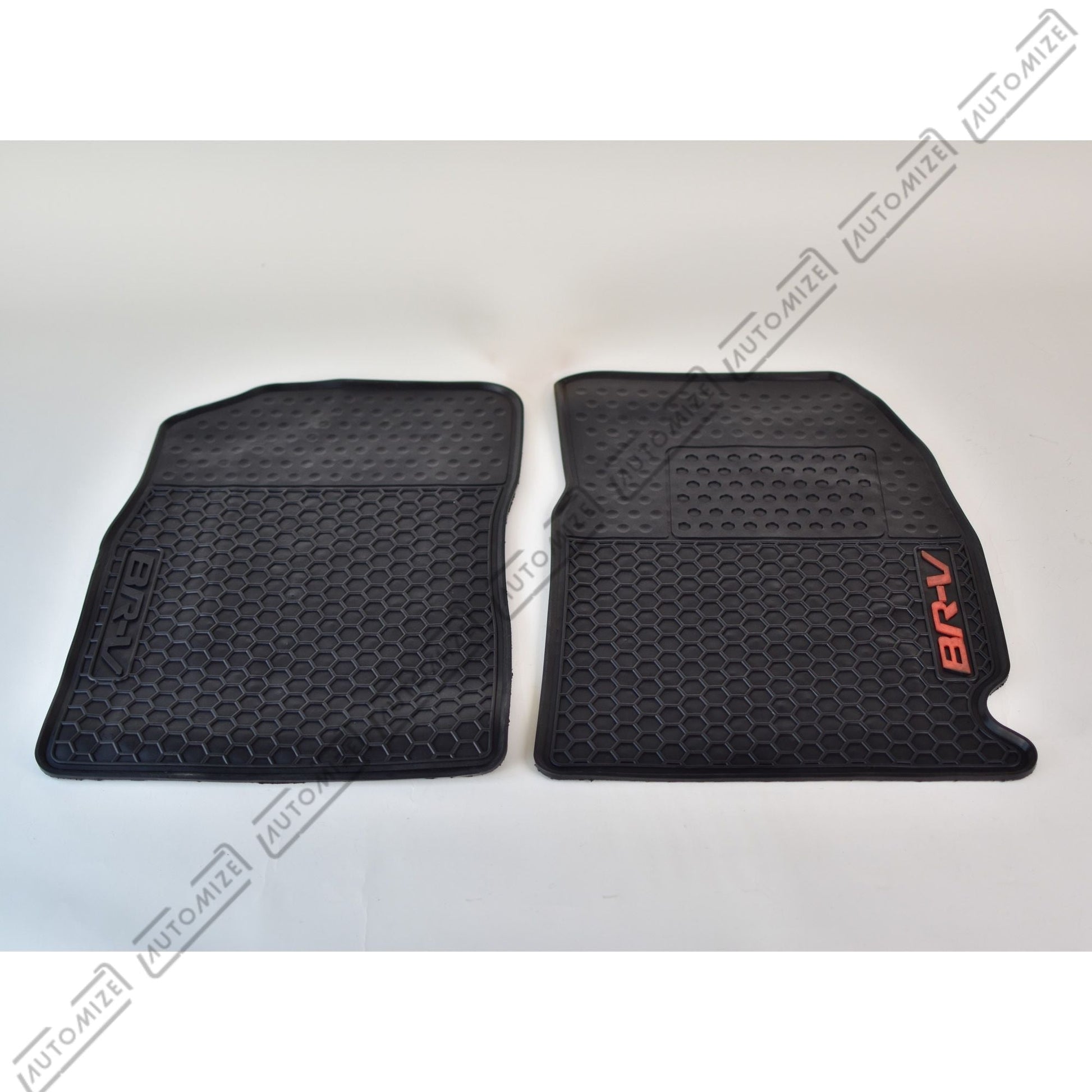 Haseen Diamond Rubber Mats - Black (Honda BR - V) - Automize