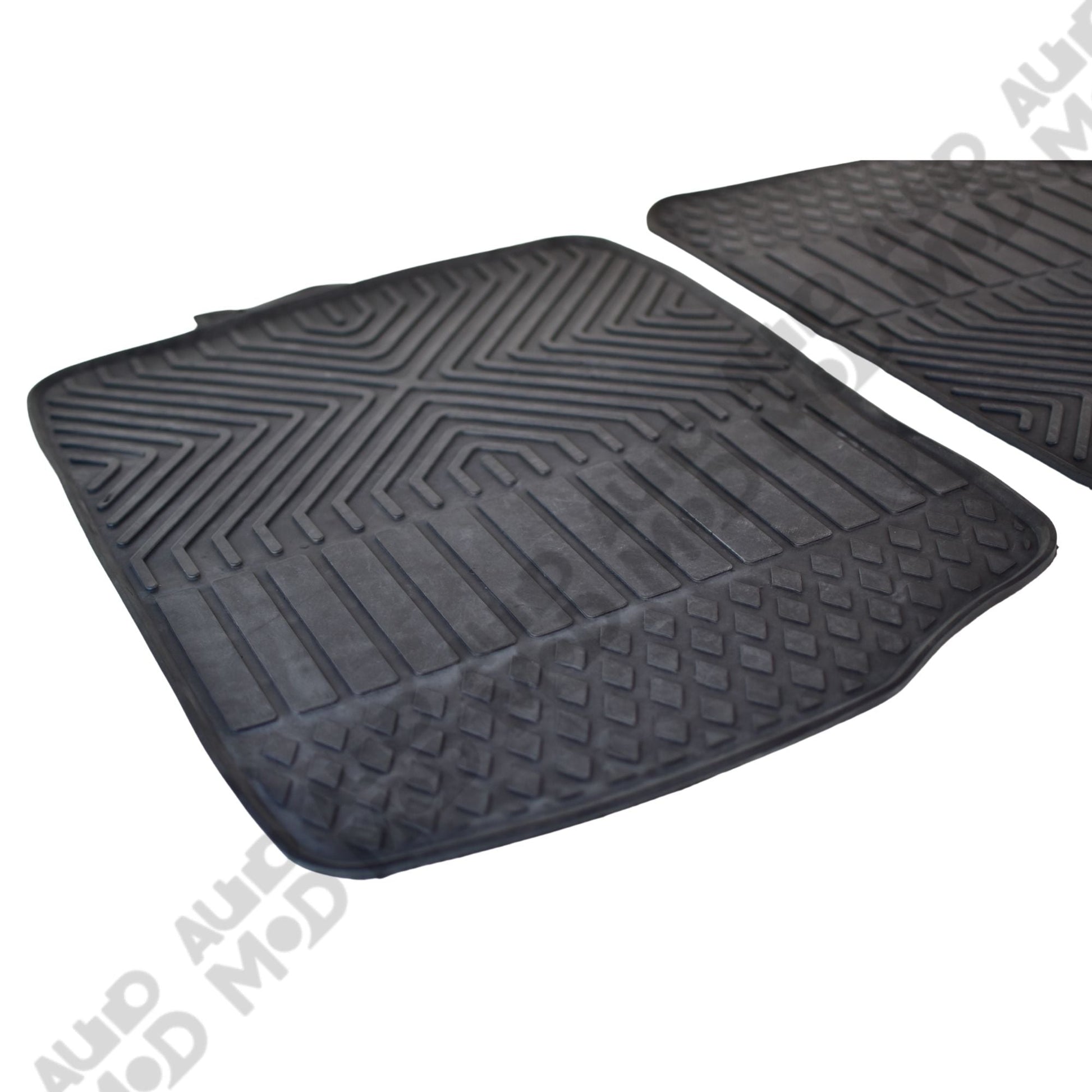 Haseen Diamond Rubber Mats - Black (Honda City 2009 - 2019) - Automize