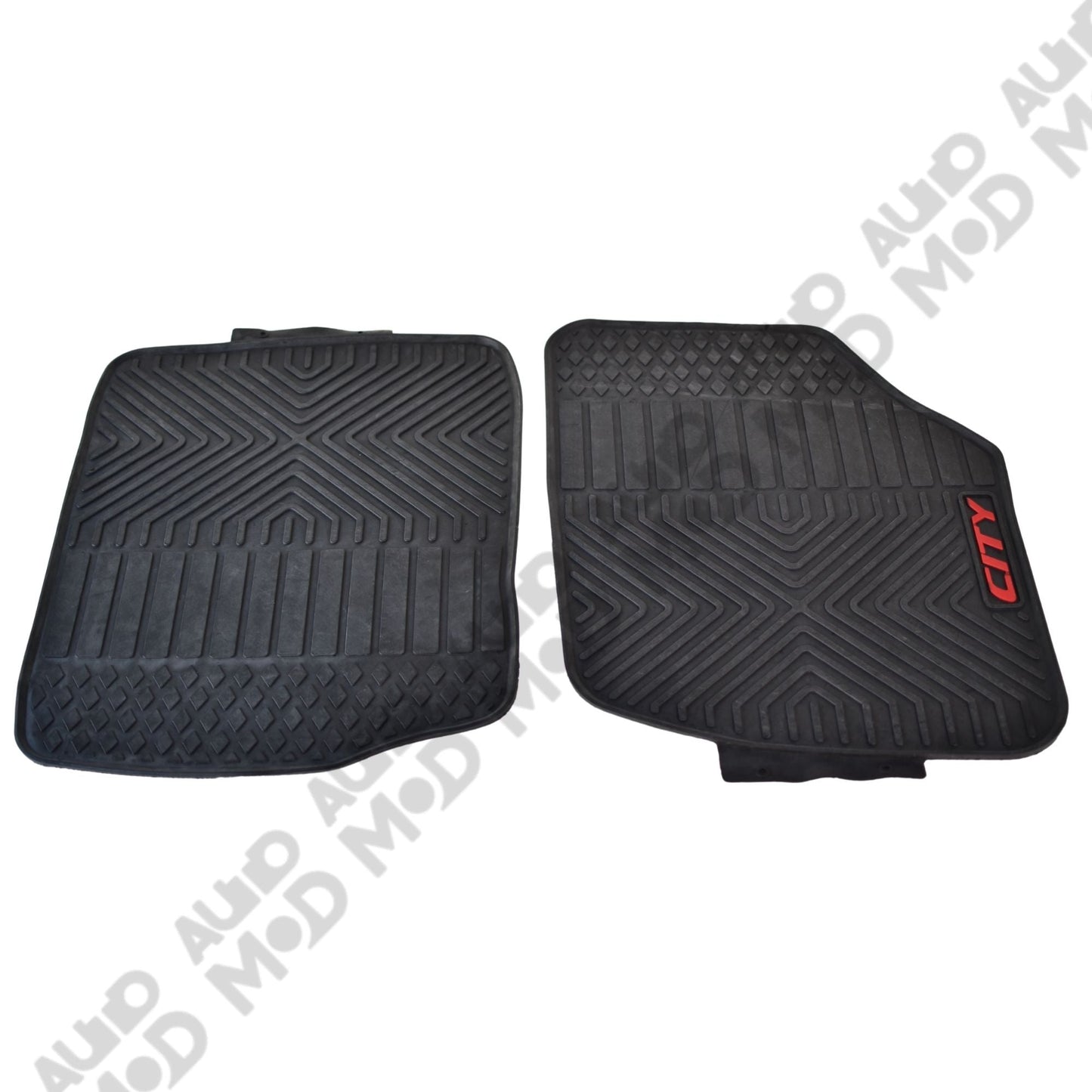 Haseen Diamond Rubber Mats - Black (Honda City 2009 - 2019) - Automize