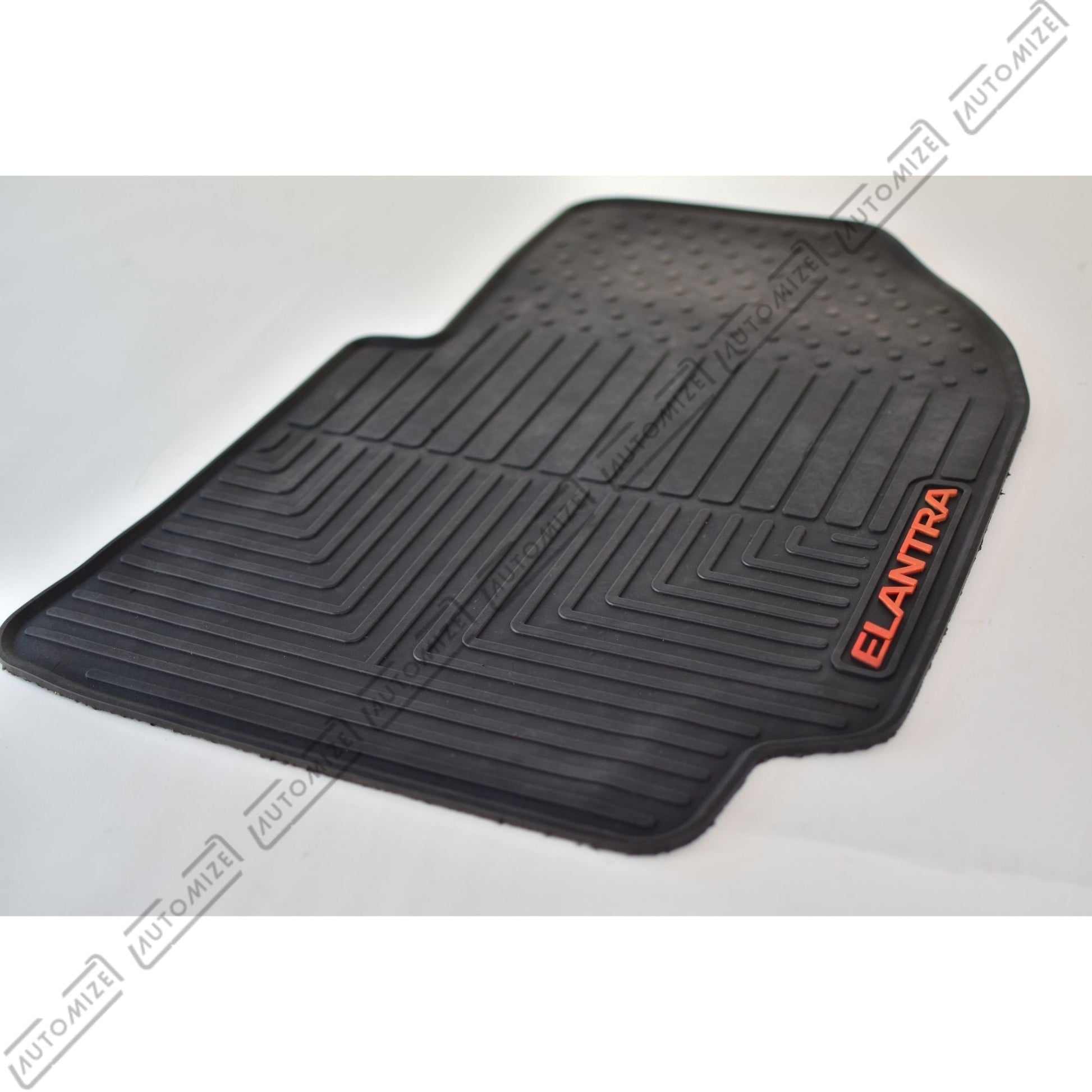 Haseen Diamond Rubber Mats - Black (Hyundai Elantra) - Automize