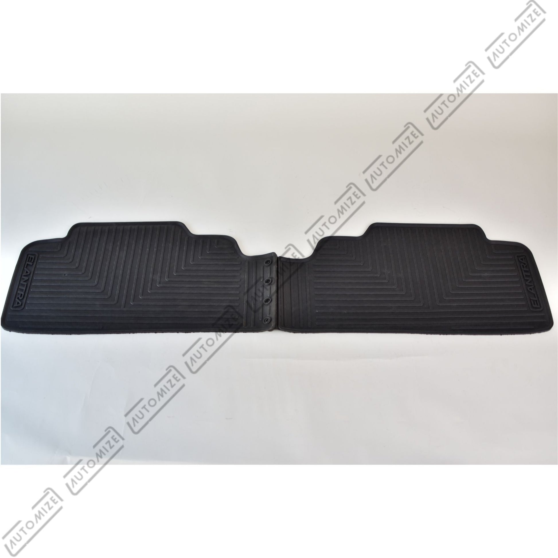 Haseen Diamond Rubber Mats - Black (Hyundai Elantra) - Automize