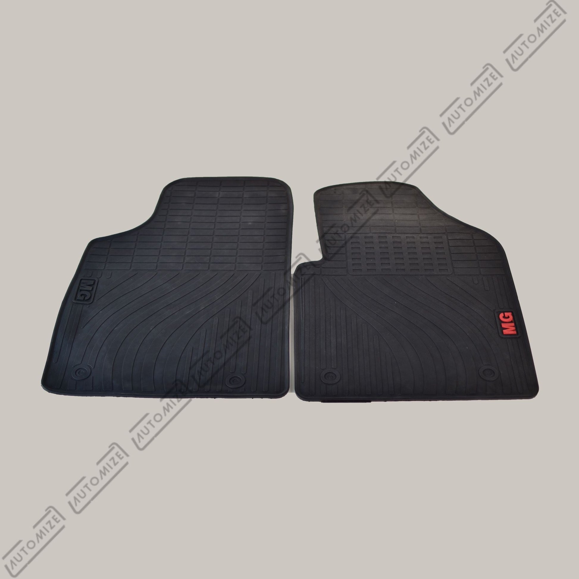 Haseen Diamond Rubber Mats - Black (MG) - Automize