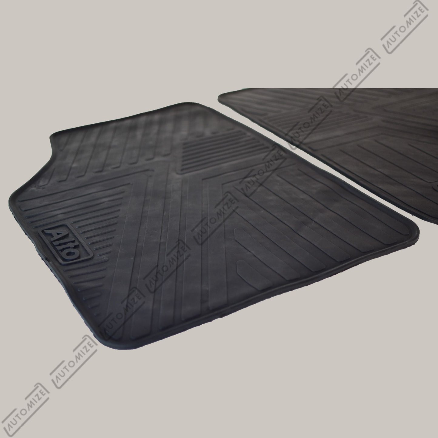 Haseen Diamond Rubber Mats - Black (Suzuki Alto) - Automize