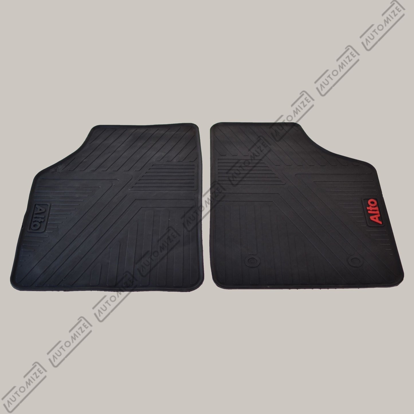 Haseen Diamond Rubber Mats - Black (Suzuki Alto) - Automize