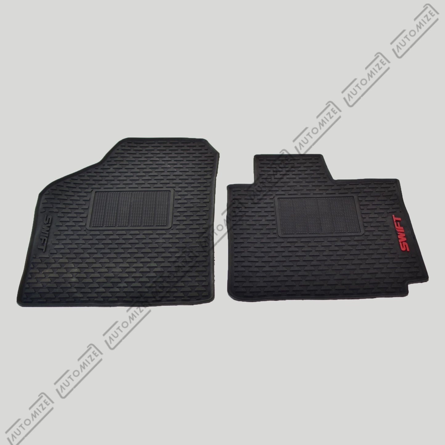 Haseen Diamond Rubber Mats - Black (Suzuki Swift) - Automize