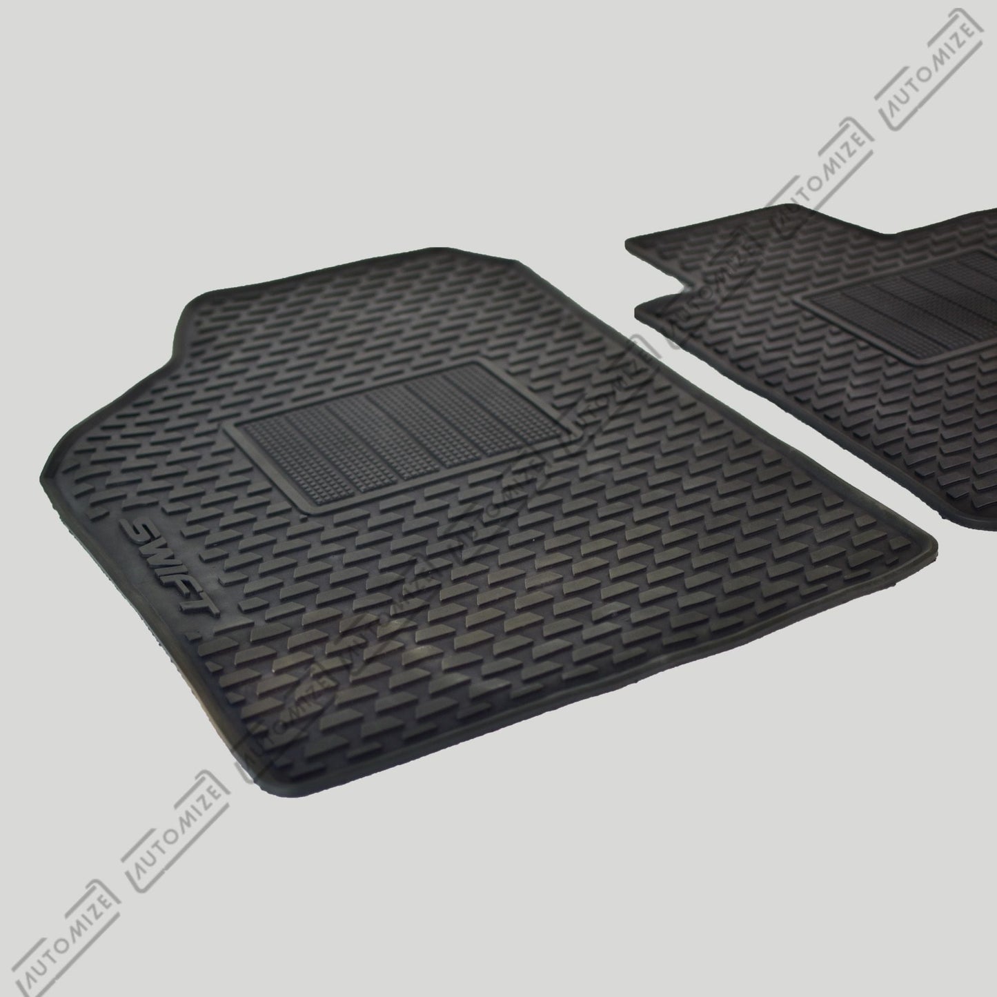 Haseen Diamond Rubber Mats - Black (Suzuki Swift) - Automize