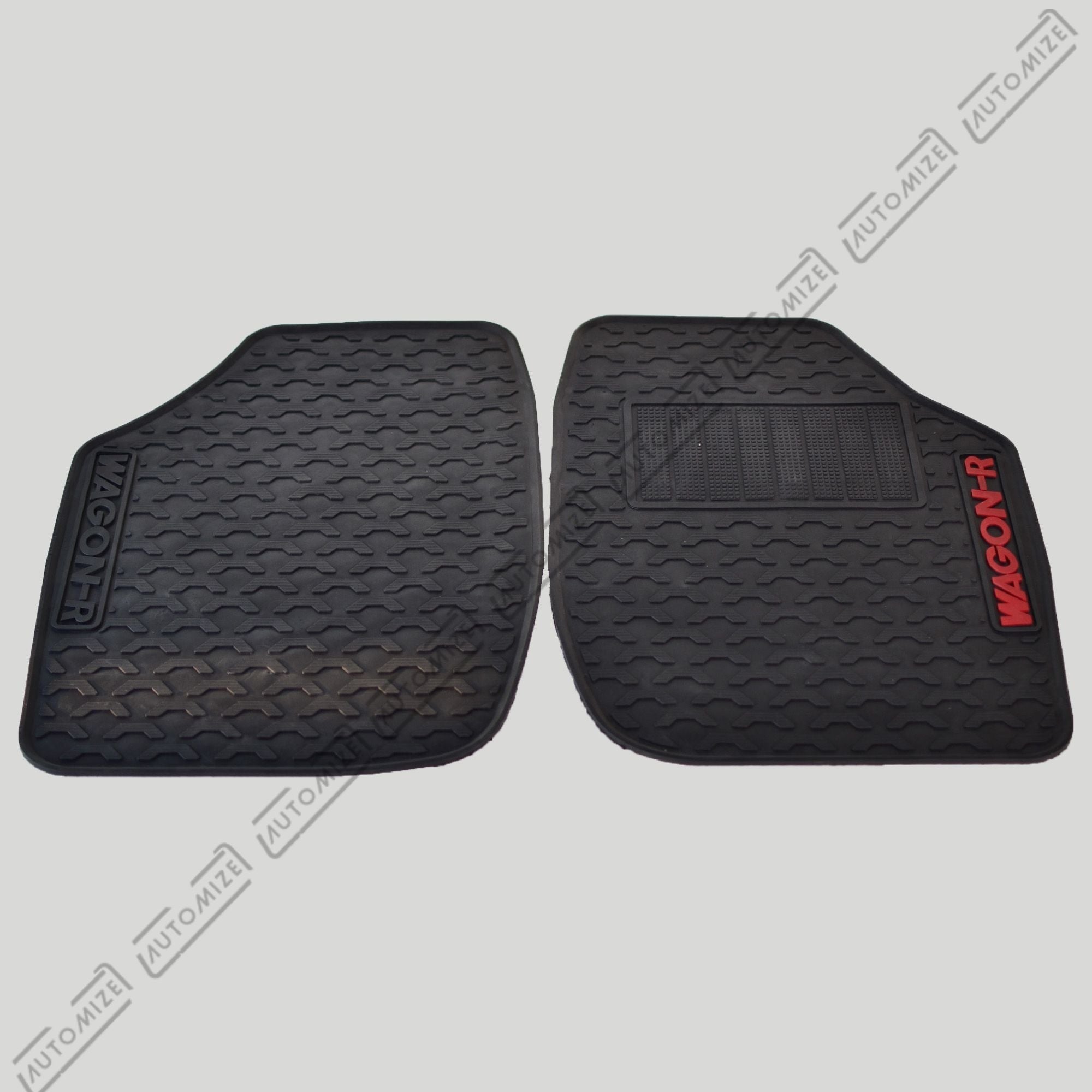 Haseen Diamond Rubber Mats - Black (Suzuki WagonR) - Automize
