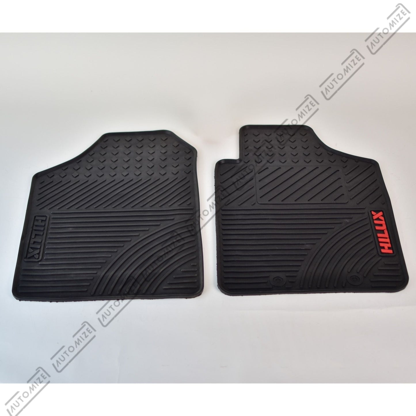 Haseen Diamond Rubber Mats - Black (Toyota Hilux) - Automize