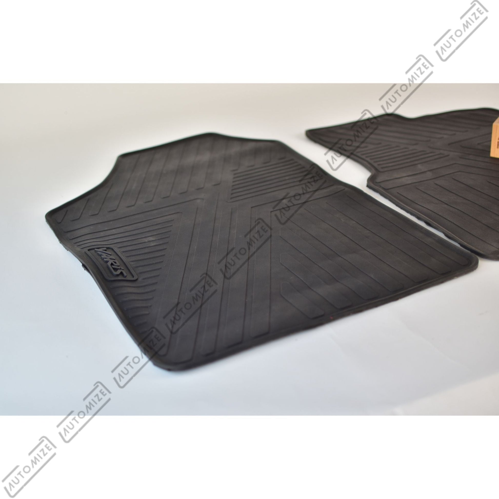 Haseen Diamond Rubber Mats - Black (Toyota Yaris) - Automize