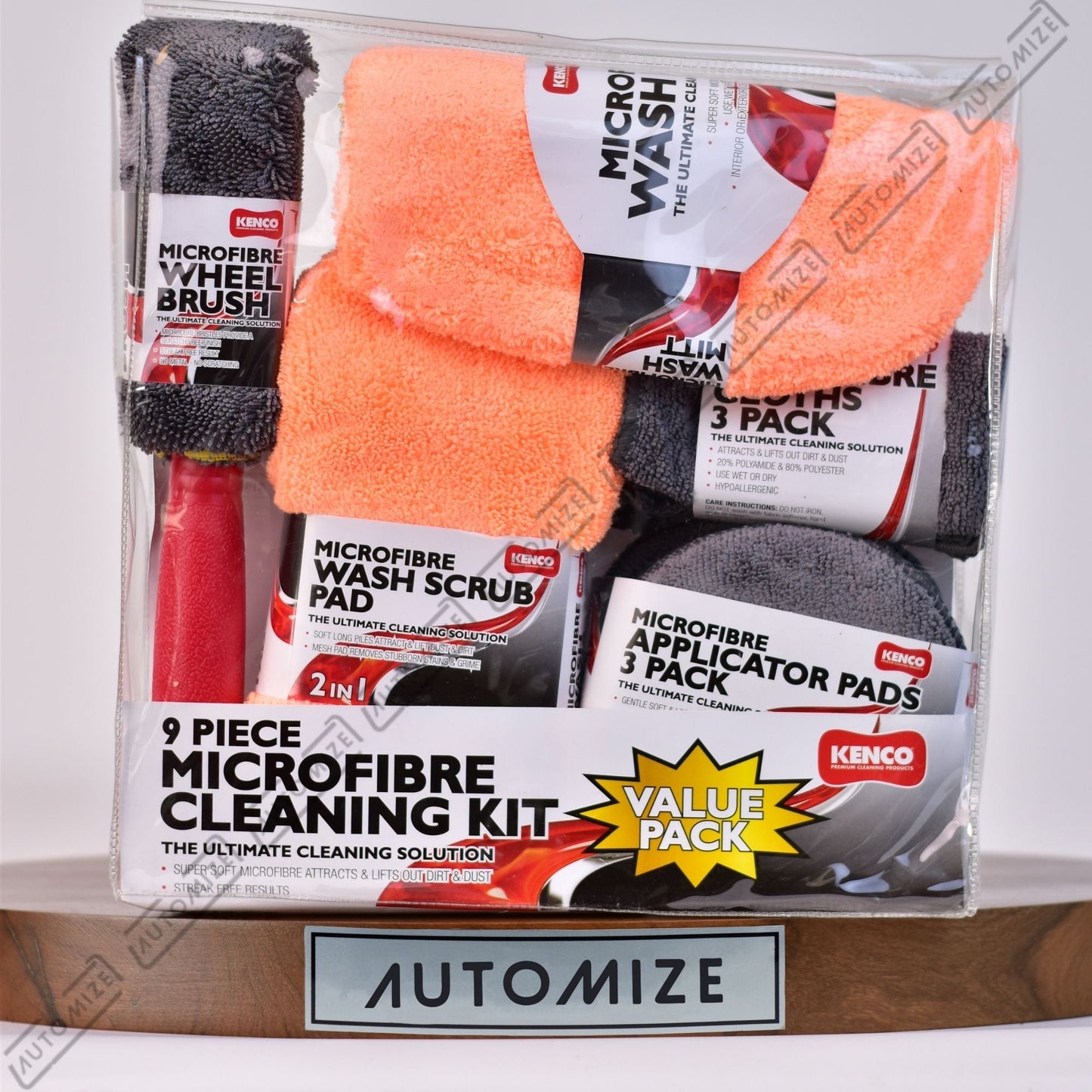 Kenco 9 Piece Microfibre Cleaning Kit - Automize