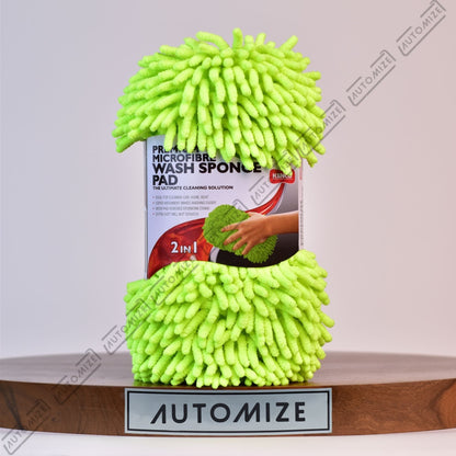 Kenco Premium Microfibre Wash Sponge Pad 2 - in - 1 - Automize