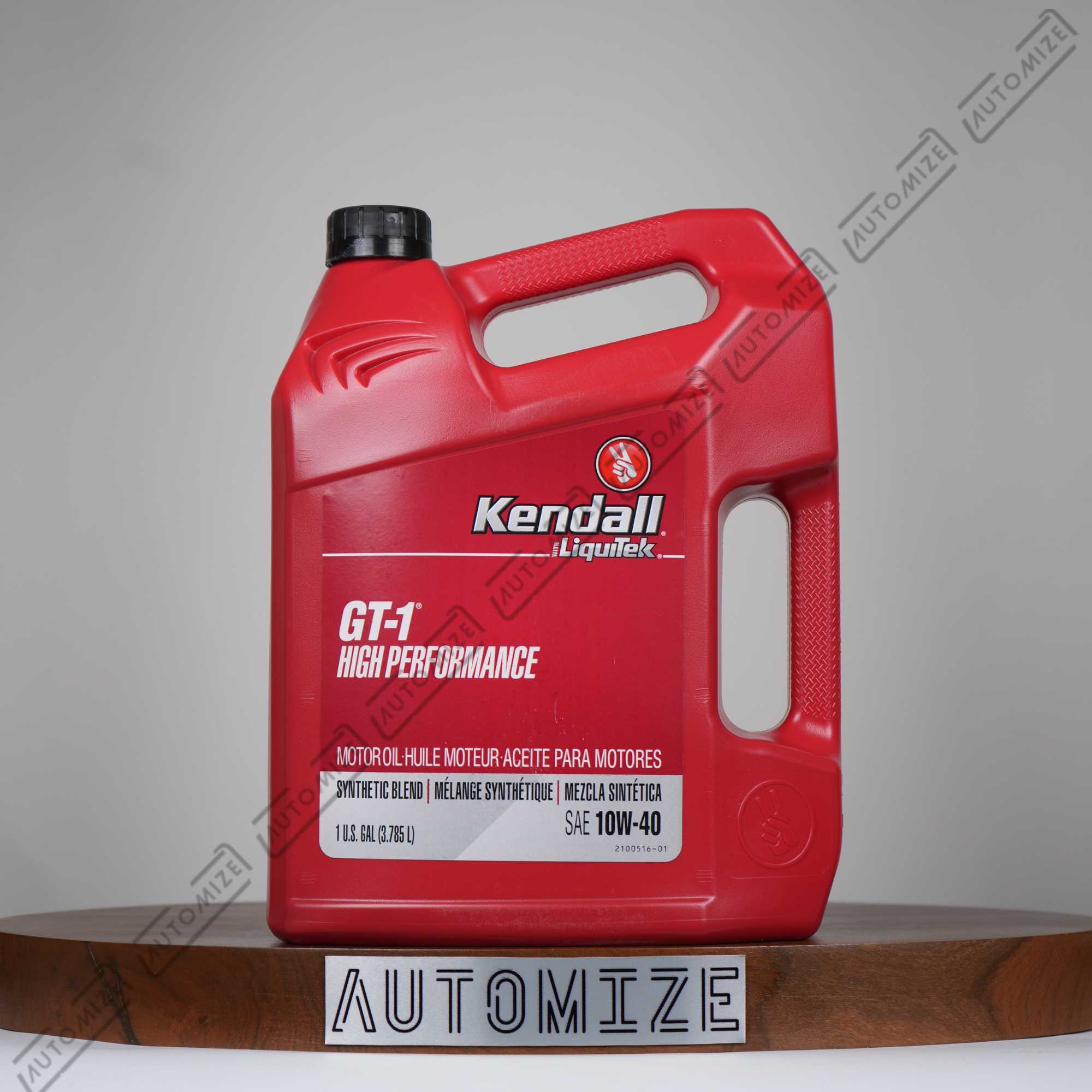 Kendall Liquitek GT - 1 High Performance Motor Oil Synthetic Blend SAE 10W - 40 (3.78l) - Automize