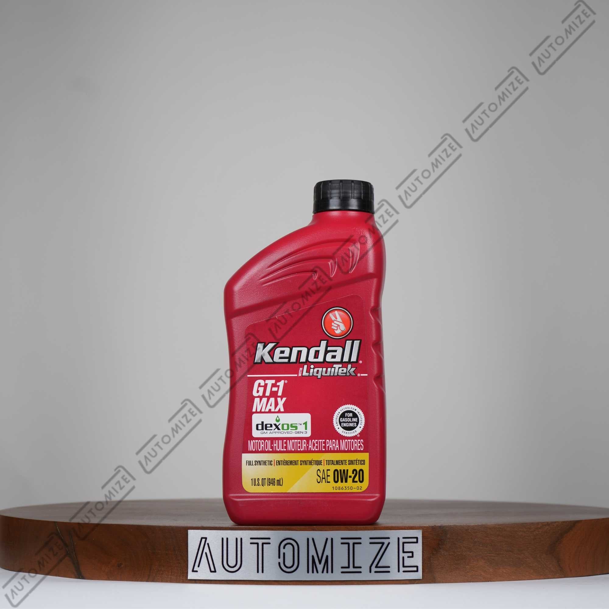 Kendall Liquitek GT - 1 Max Full Synthetic Motor Oil [Gasoline] SAE 0W - 20 (1l) - Automize