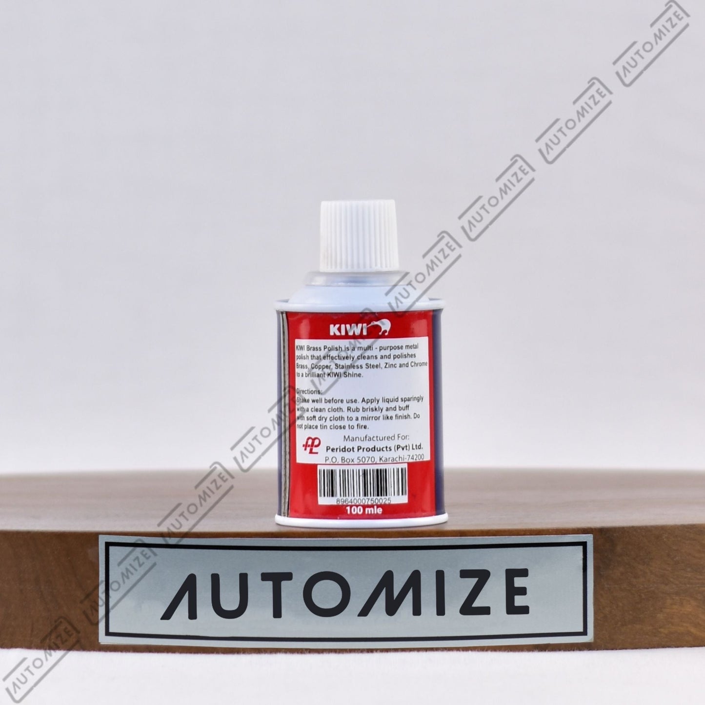 Kiwi Brass Polish For All Metal Surfaces (100ml) - Automize