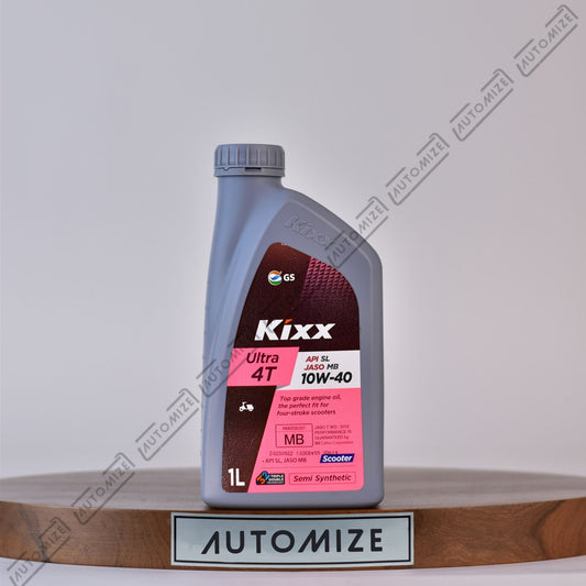 KIXX Ultra 4T API SL JASO MB 10W - 40 Top Grade Scooter Engine Oil - Semi Synthetic (1l) - Automize