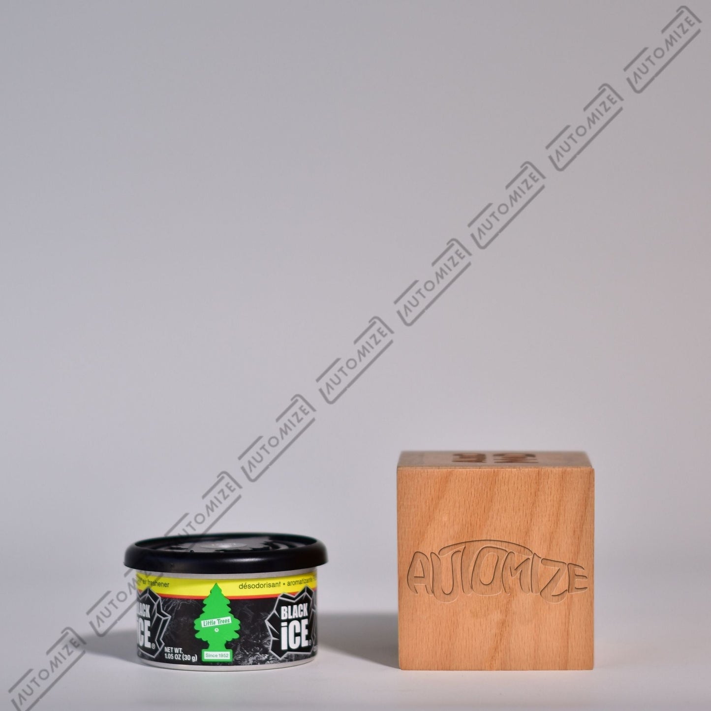 Little Tree Fibre Can Air Freshener - Black Ice - Automize