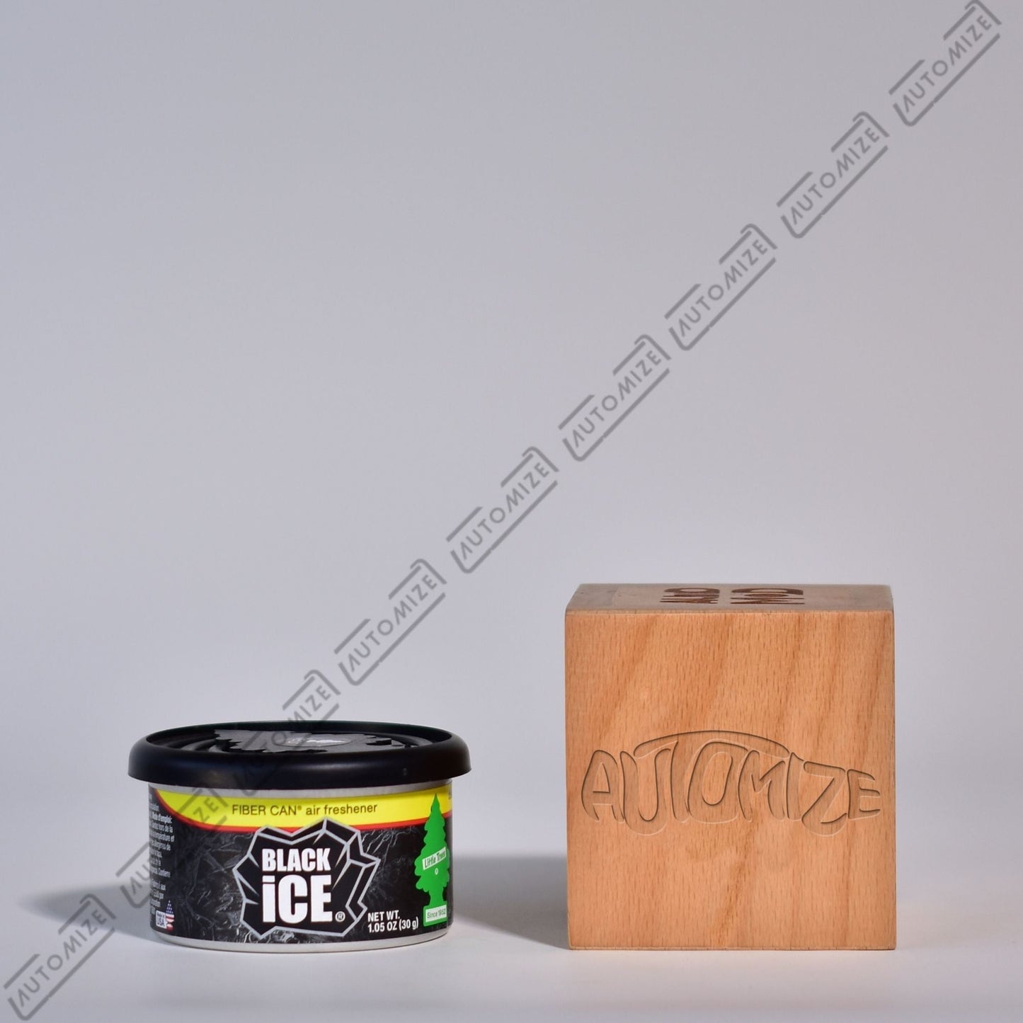 Little Tree Fibre Can Air Freshener - Black Ice - Automize