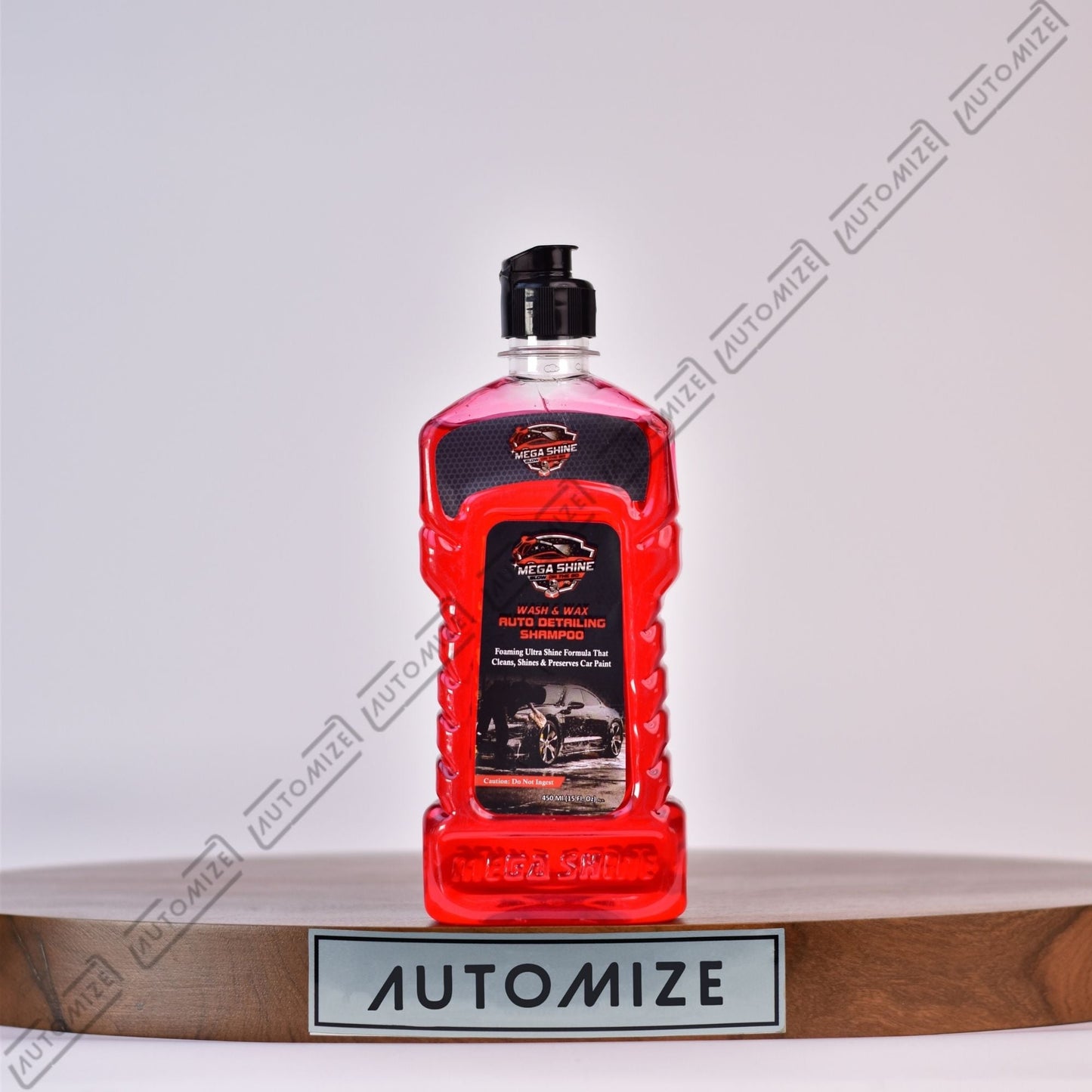 Mega Shine Wash and Wax Auto Detailing Shampoo (450ml) - Automize