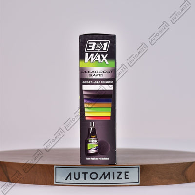 Shop Meguiar's 3 - in - 1 Wax with Foam Pad (473ml) - Automize