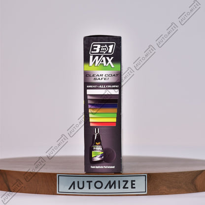 Shop Meguiar's 3 - in - 1 Wax with Foam Pad (473ml) - Automize
