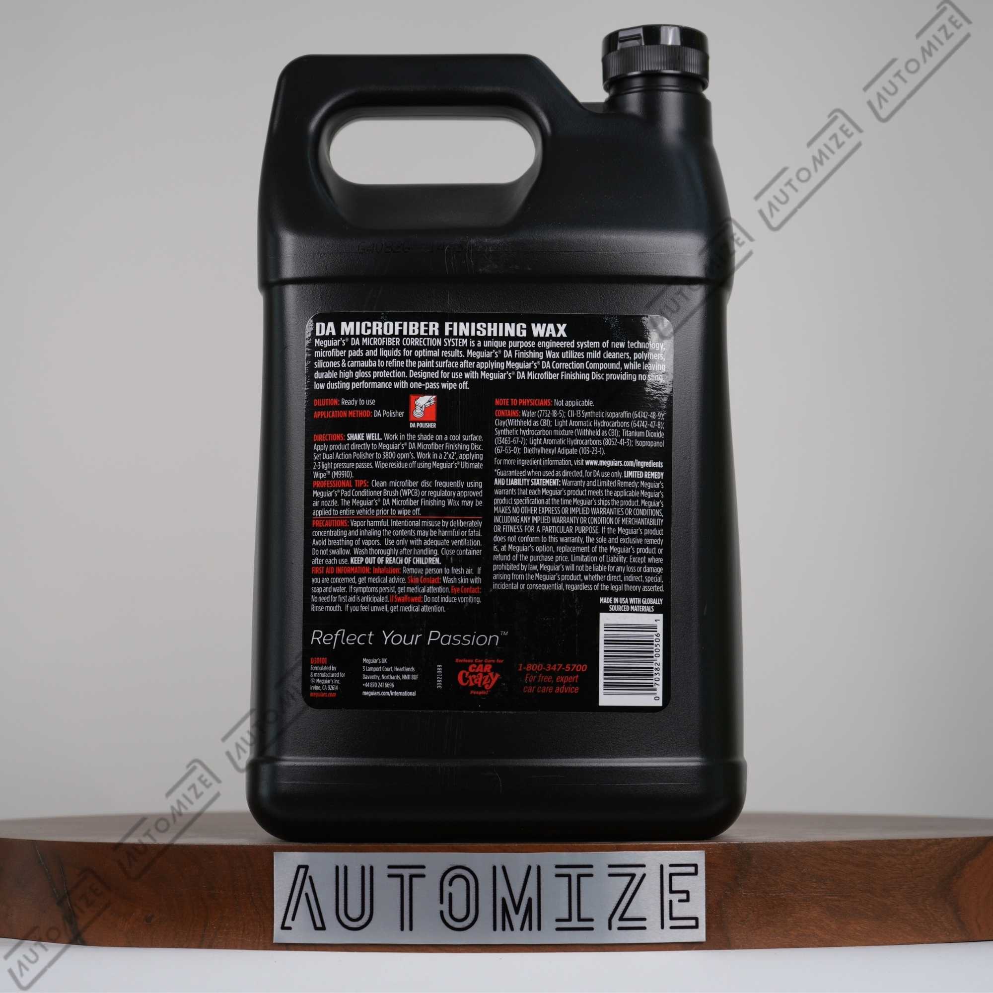 Order Online Meguiar's DA Microfiber Finishing Wax Professional D301 (3.79l) | Automize.pk