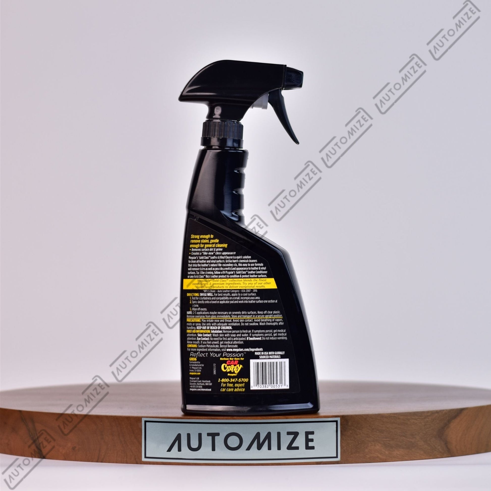 Meguiar's Gold Class Leather and Vinyl Cleaner (473ml) - Automize