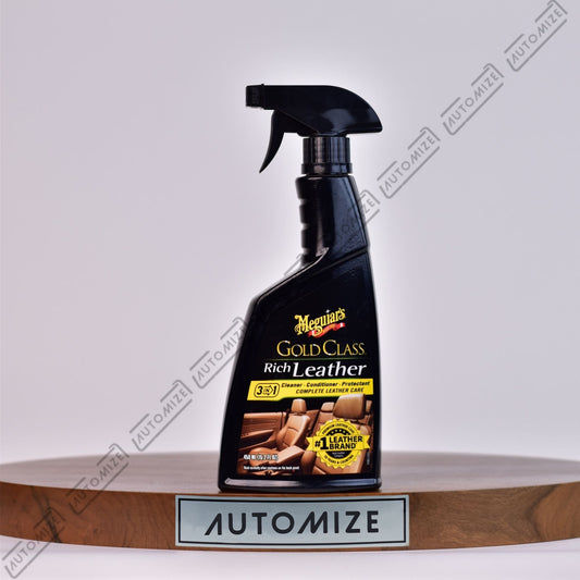 Meguiar's Gold Class Rich Leather 3 - in - 1 Spray (450ml) - Automize