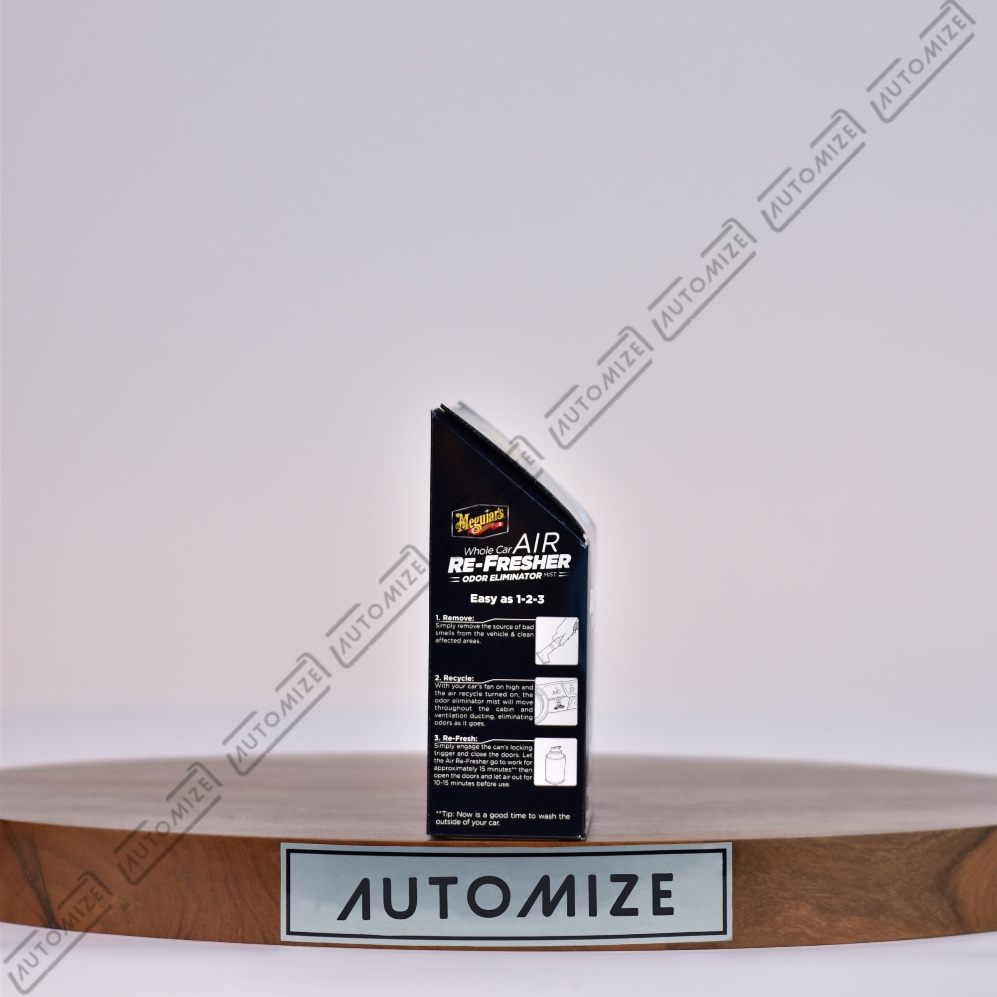 Shop Meguiar's Whole Car Air Re - Fresher Odor Eliminator Mist - Black Chrome (57g) - Automize