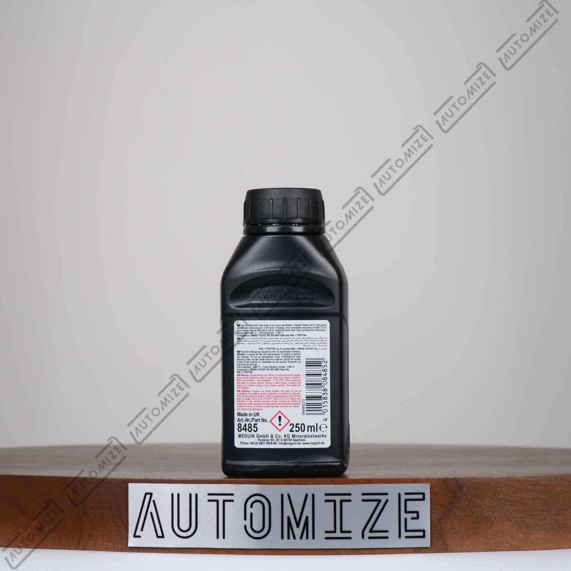 Meguin Brake Fluid Dot - 4 [8485] (250ml) - Automize