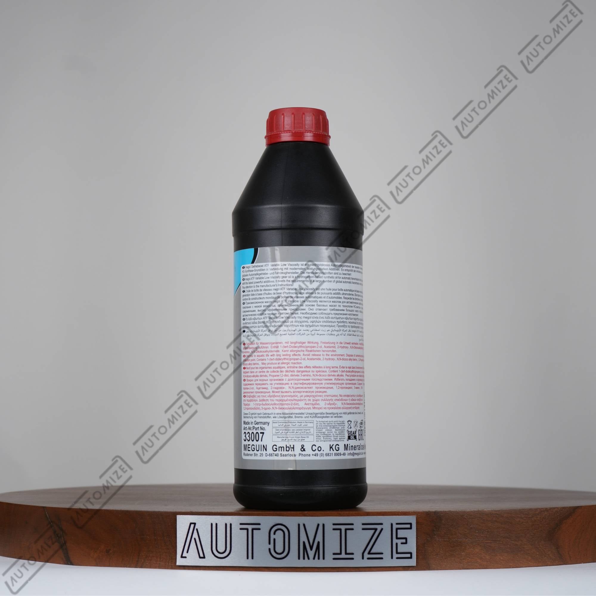 Meguin Gear Oil ATF Variable Low Viscosity Fluid [33007] (1l) - Automize