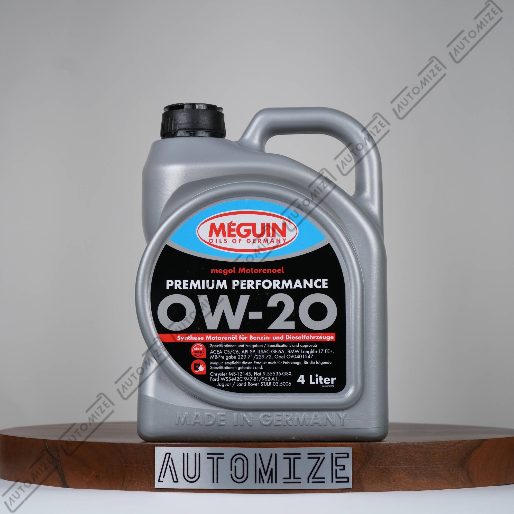Meguin Premium Performance SP 0W - 20 [33073] (4l) - Automize