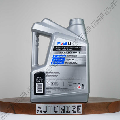 Mobil1 Triple Action Power Advanced Fully Synthetic for Petrol and Diesel SAE 5W - 50 (4l) - Automize