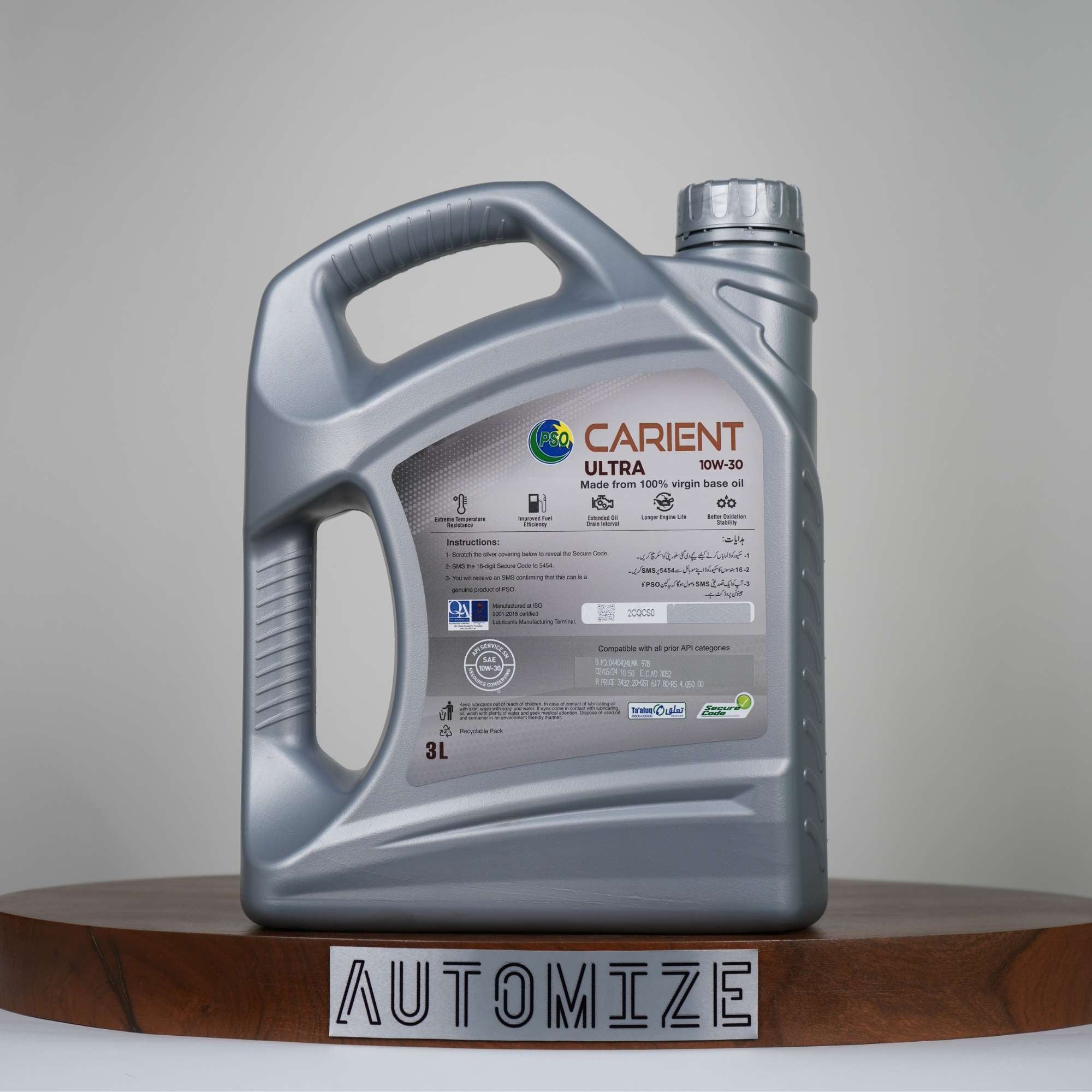 PSO Carient ULTRA 10W - 30 (3l) - Automize