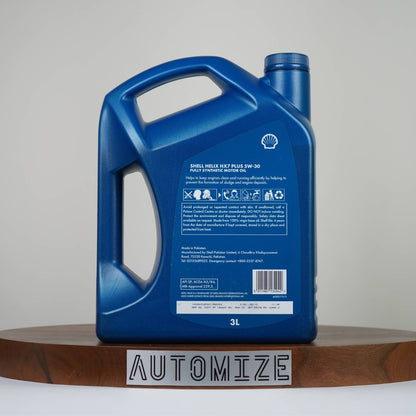Shell Helix HX7 Plus SP 5W - 30 Fully Synthetic for Gasoline Engines (3l) - Automize