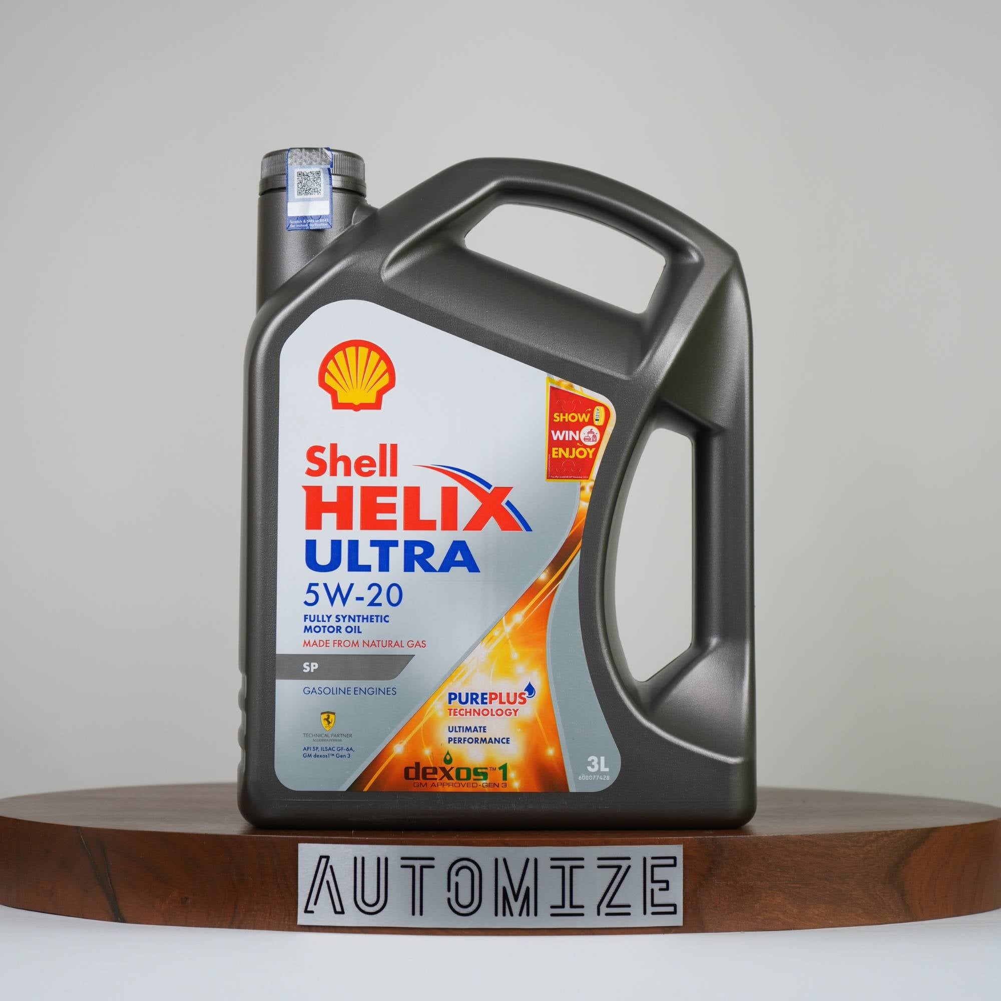 Shell Helix Ultra SP 5W - 20 Fully Synthetic for Gasoline Engines (3l) - Automize