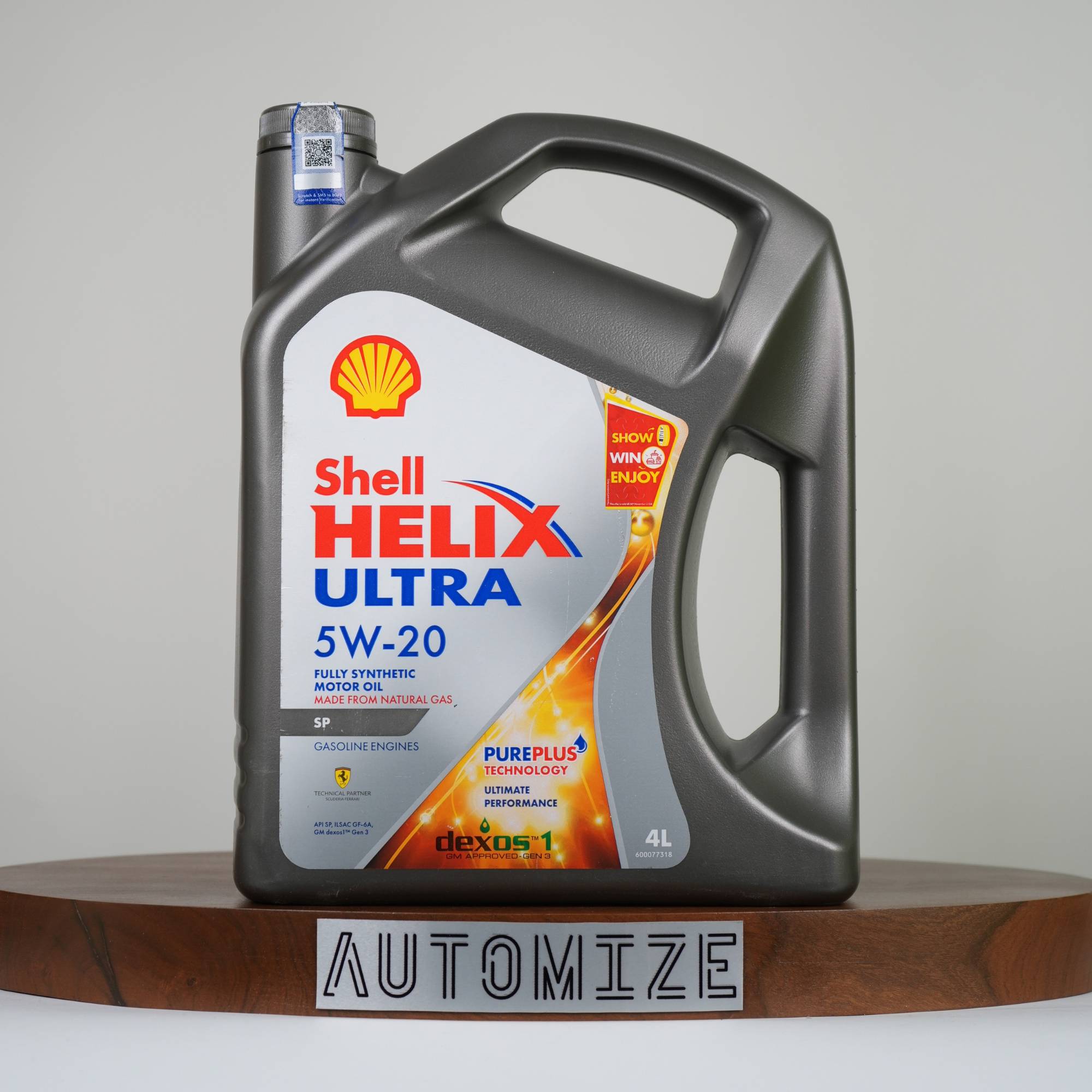 Shell Helix Ultra SP 5W - 20 Fully Synthetic for Gasoline Engines (4l) - Automize