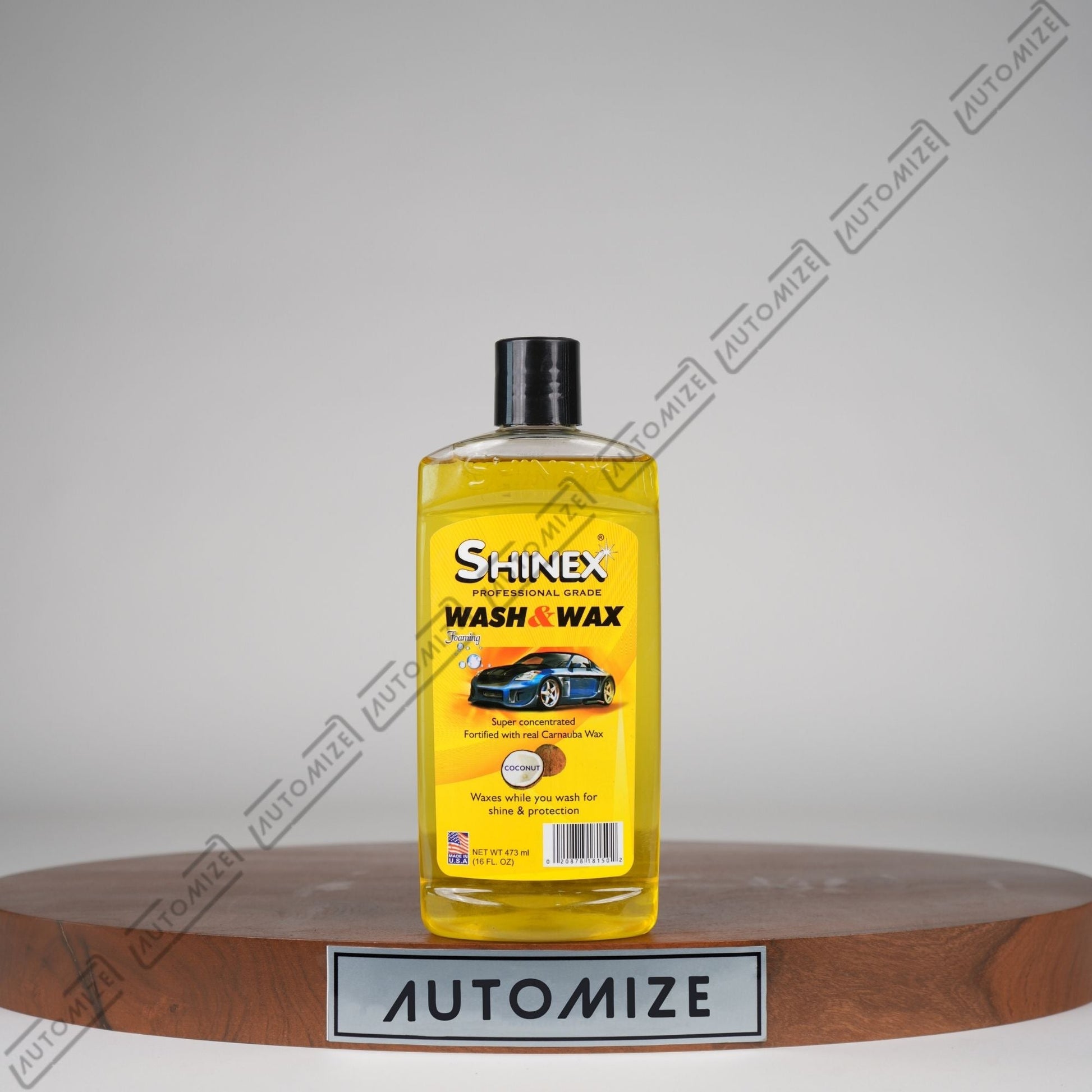 Shinex Professional Grade Wash and Wax Foaming [Coconut] (473ml) - Automize