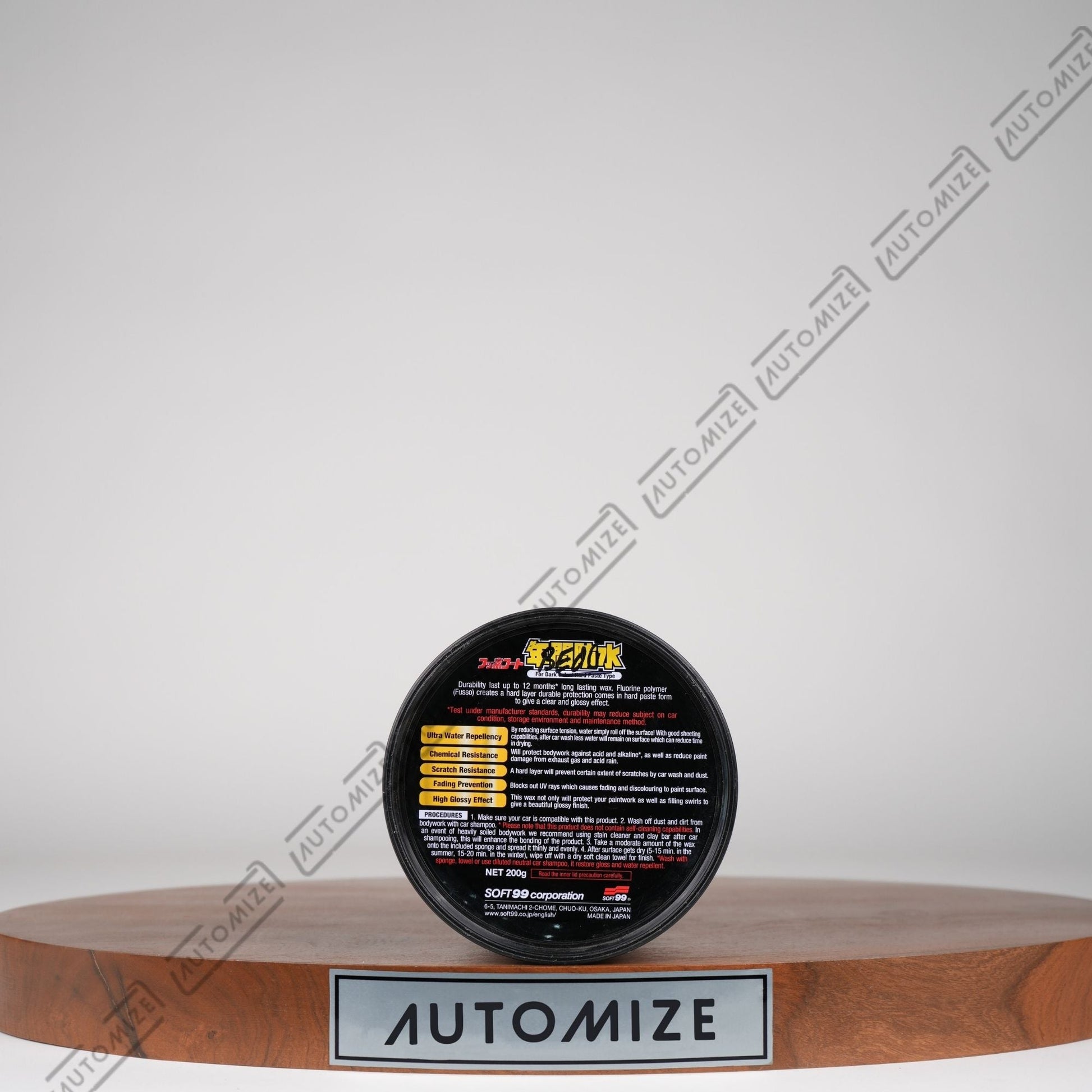 Soft99 Fusso Coat for Dark Colour Cars (200g) - Automize