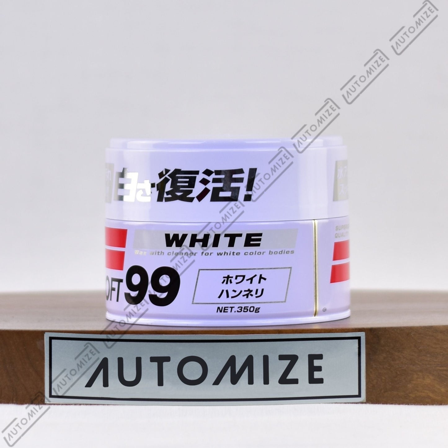 Soft99 White Wax with Cleaner - 350g - Automize