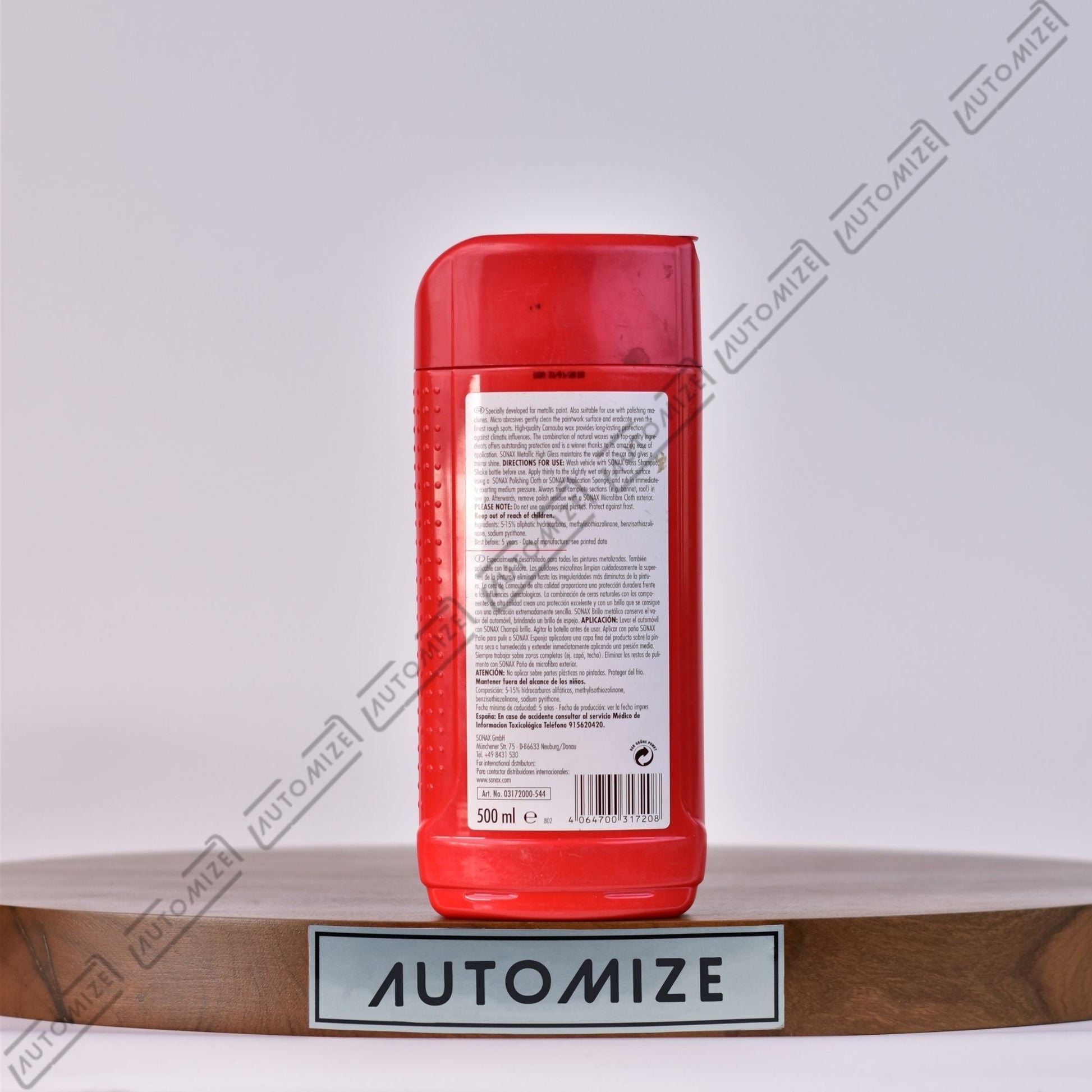 Sonax Metallic High Gloss Wax (500ml) - Automize