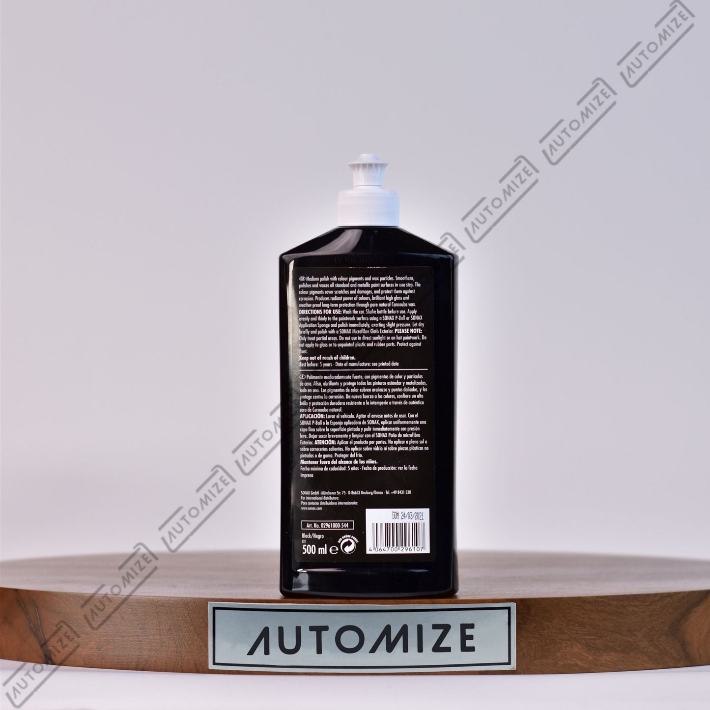 Sonax Polish & Wax Color - Black (500ml) - Automize