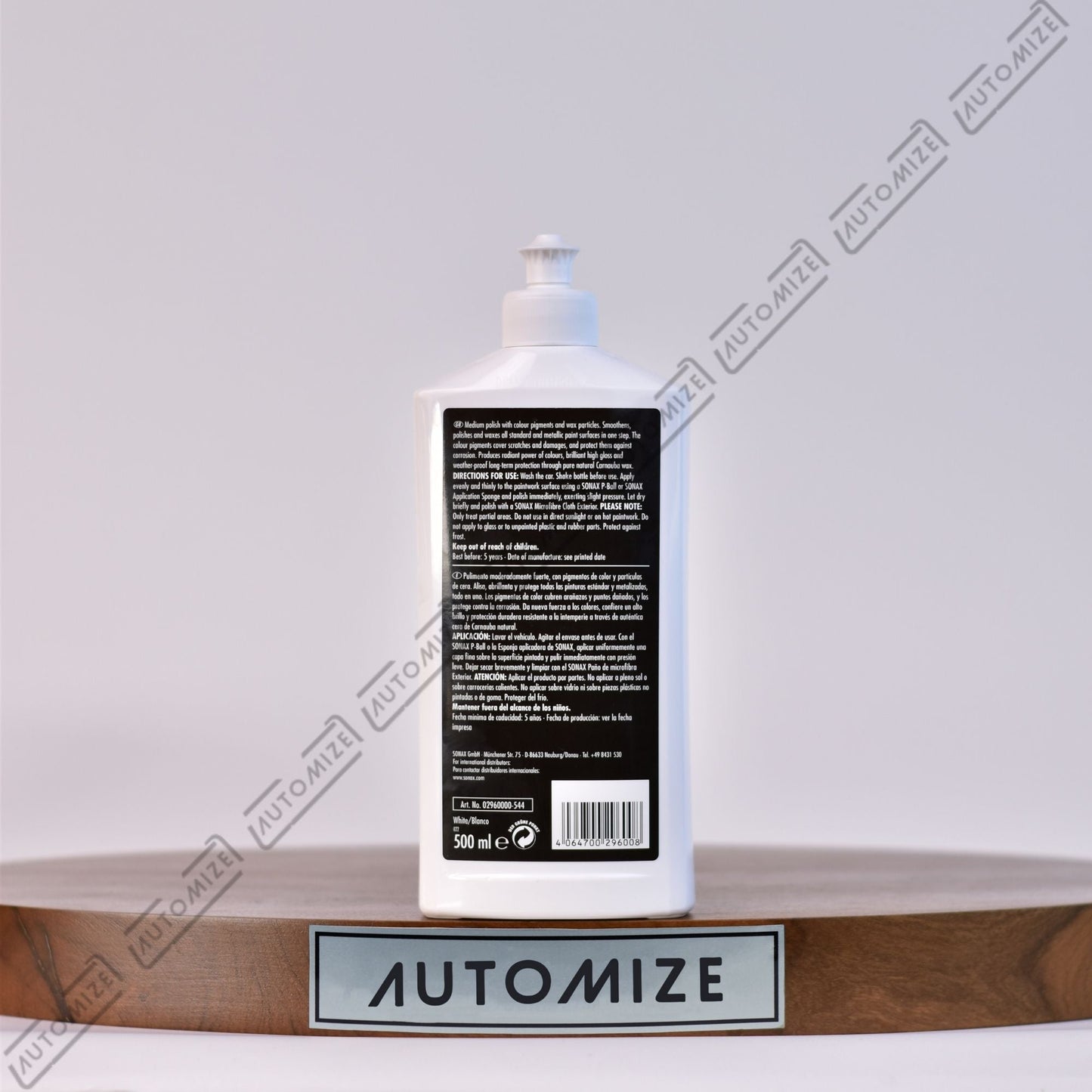 Sonax Polish & Wax Color - White (500ml) - Automize