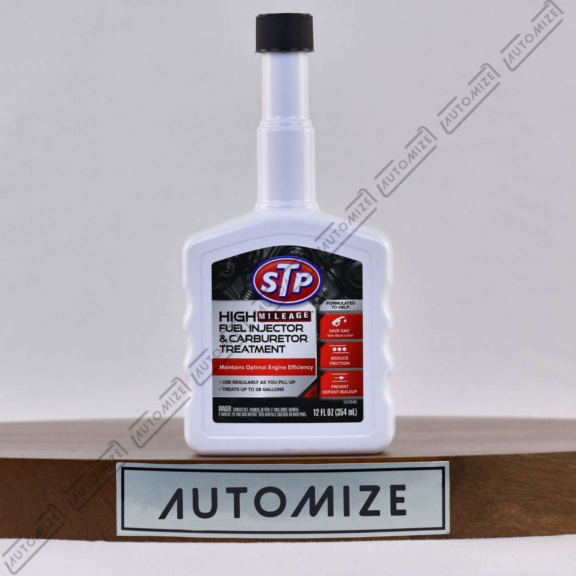 STP High Mileage Fuel Injector and Carburetor Treatment (354ml) - Automize