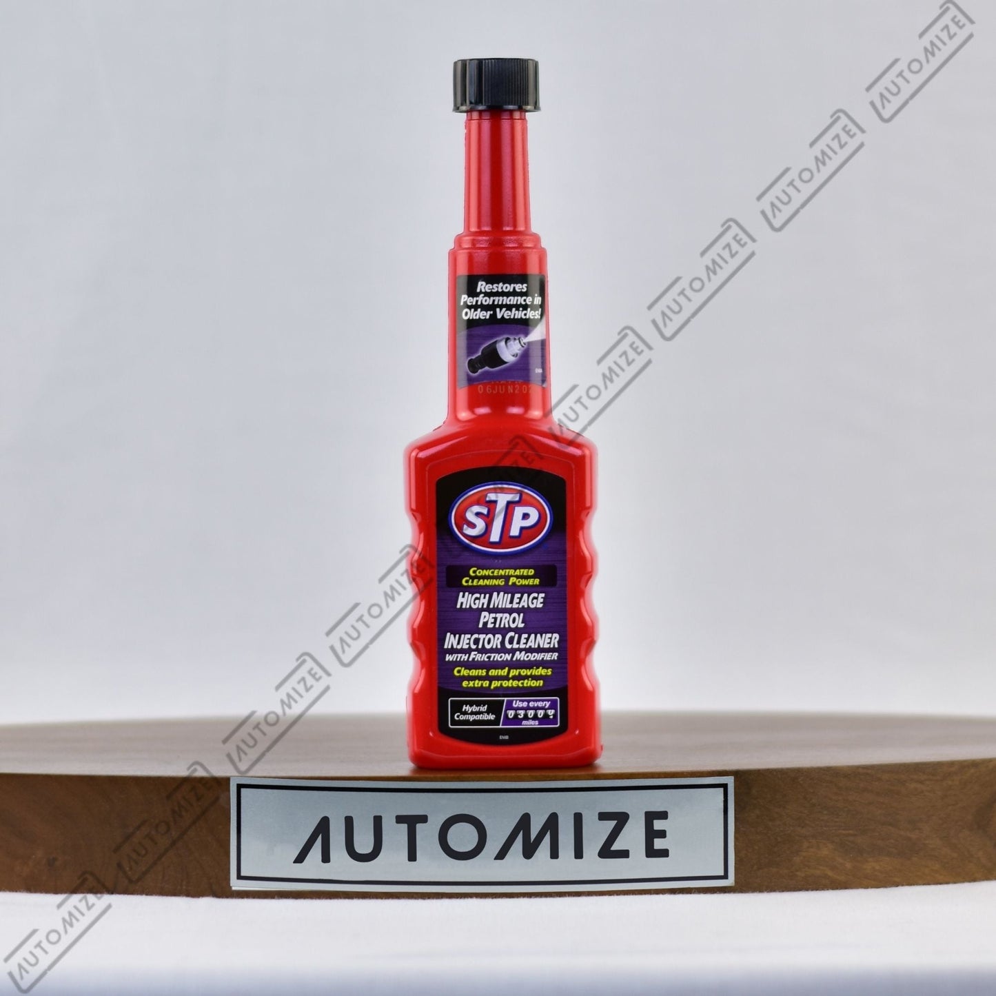 STP High Mileage Petrol Injector Cleaner with Friction Modifier (200ml) - Automize