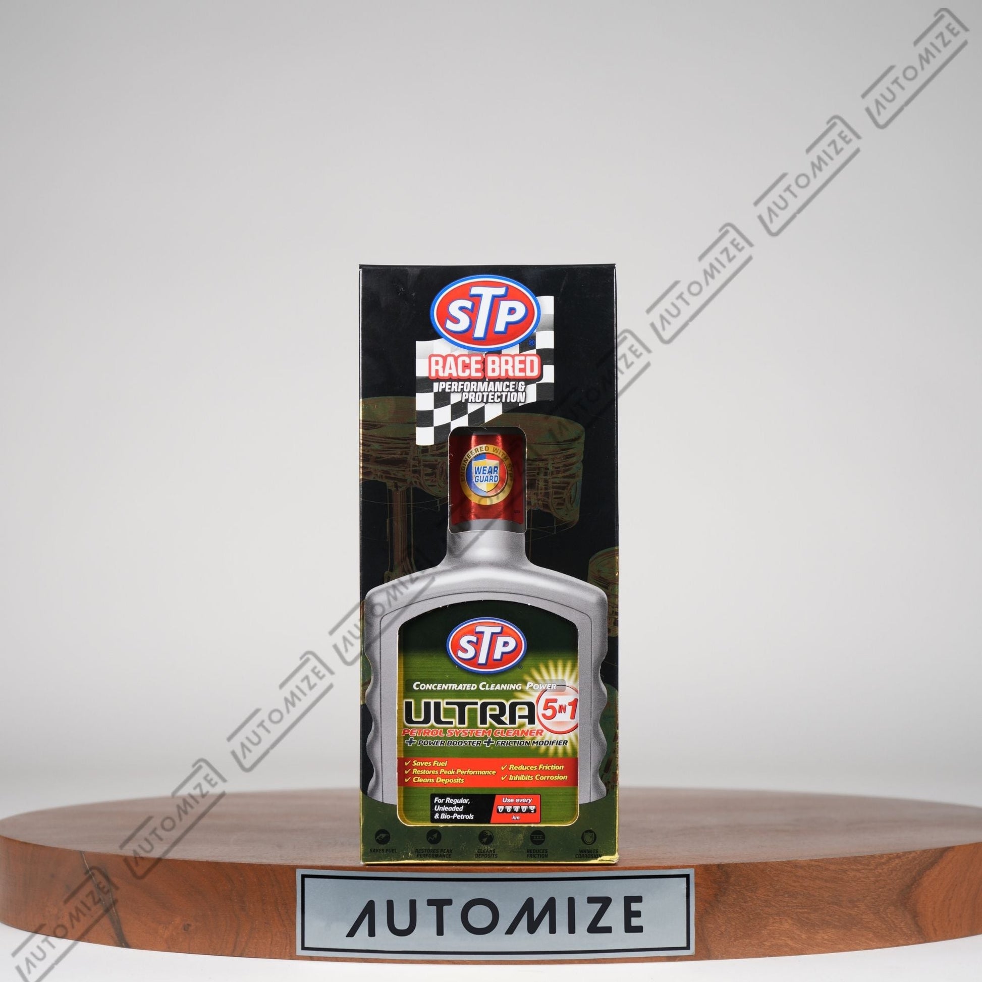 STP Race Bred Ultra 5 - in - 1 Petrol System Cleaner (400ml) - Automize