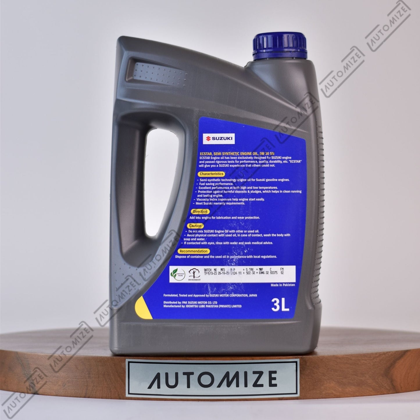 Suzuki F7000 5W - 30 ECSTAR Genuine Automobile Engine Oil - Semi Synthetic (3l) - Automize