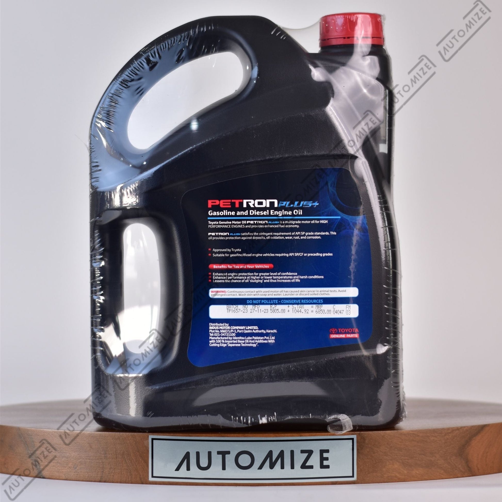 Toyota 10W - 30 ILSAC - GF - 6A Petron Plus Genuine Gasoline and Diesel Engine Oil [SP/CF] (4l) - Automize