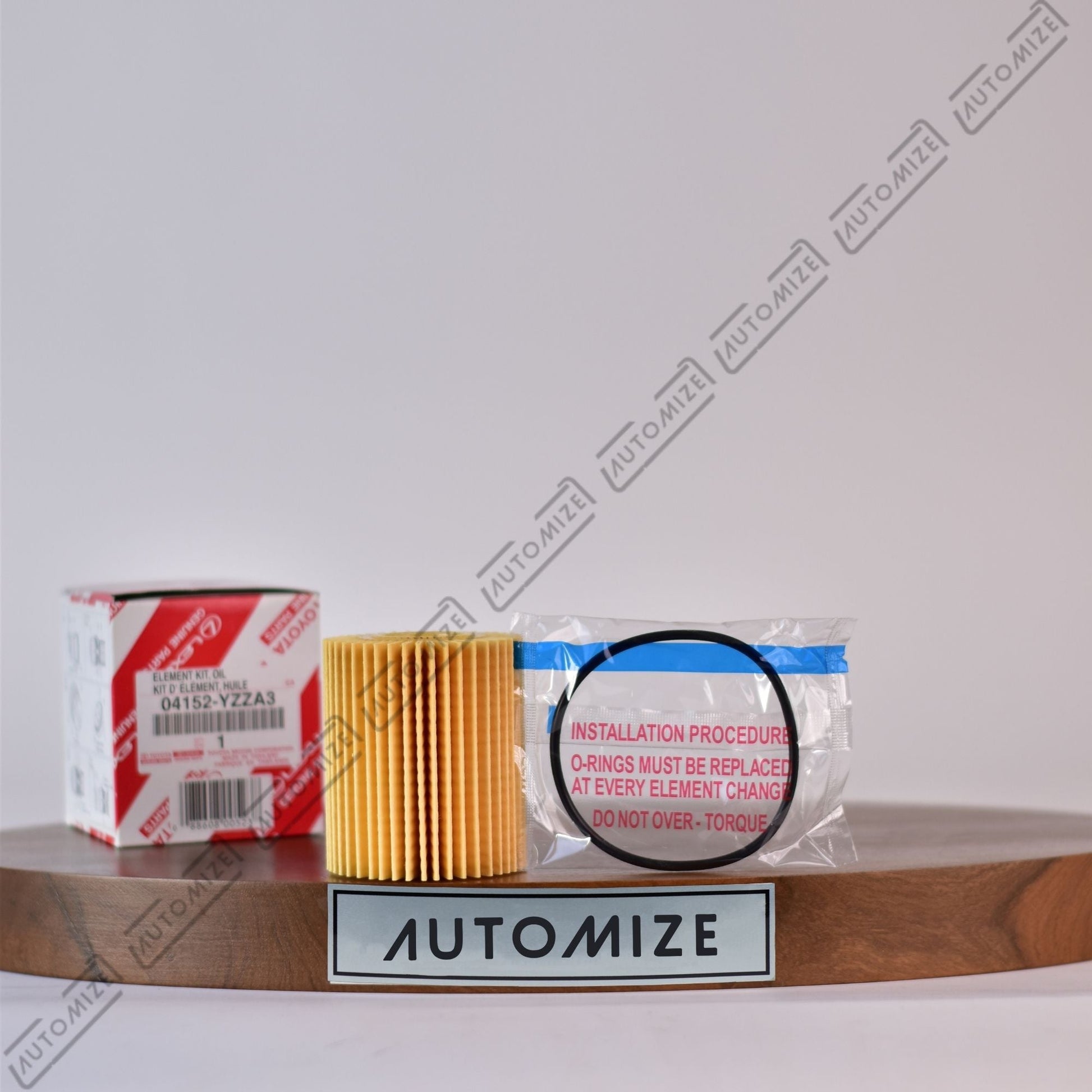 Toyota Genuine Parts - Element Oil Filter (04152 - YZZA3) - Automize